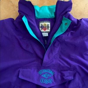 Vintage Mid 80s Windbreaker Jackets/Hidden Hoodie